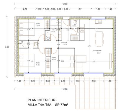 Villa - 77 m² - 4 pièces