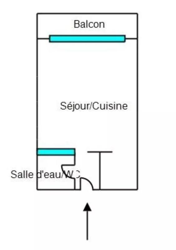 Appartement - 25 m² - 1 pièce