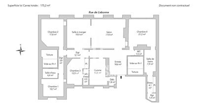 Appartement - 175 m² - 6 pièces