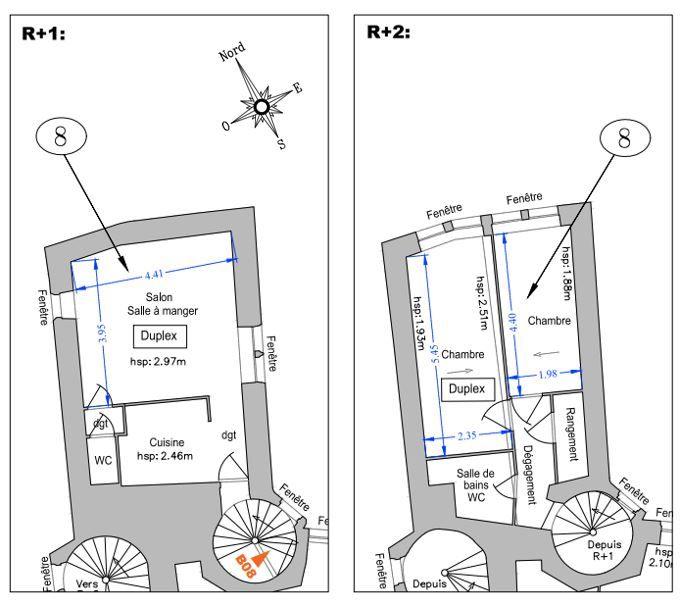 Appartement - 58 m² - 3 pièces