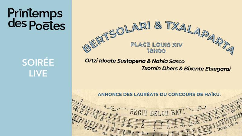 Printemps des Poètes 2026 : Soirée live : Bertsolari &amp; Txalaparta