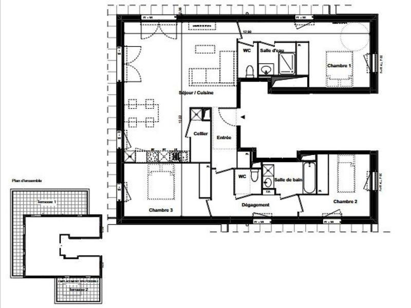 Appartement - 101 m² - 4 pièces