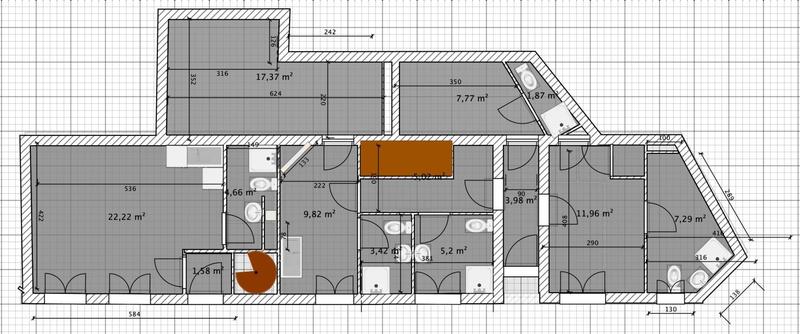 Immeuble - 108 m² - 17 pièces
