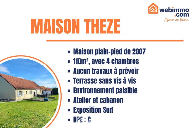 Maison - 110 m² - 6 pièces