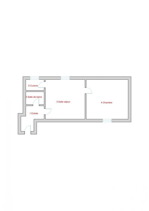 Appartement - 27 m² - 2 pièces