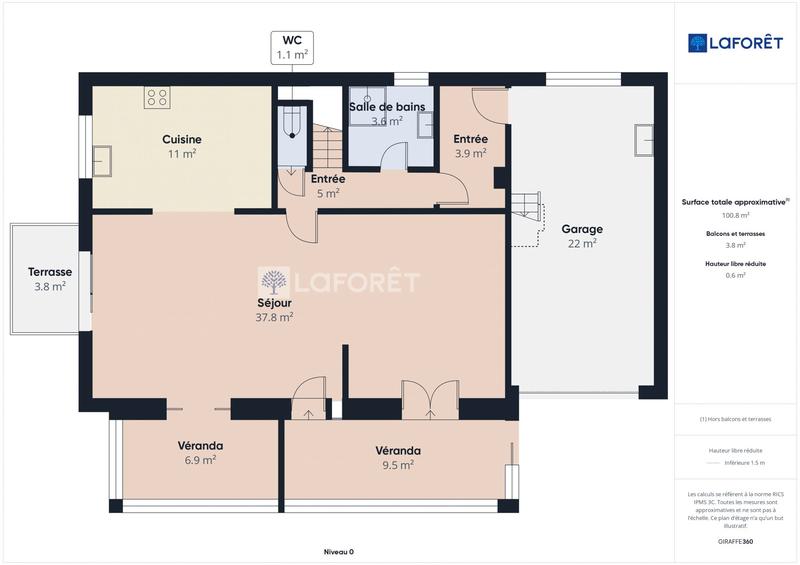 Maison traditionnelle - 105 m² - 6 pièces