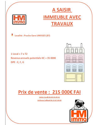 Immeuble - 240 m² - 8 pièces