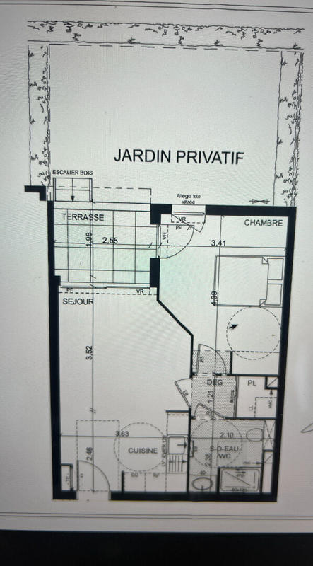 Appartement - 42 m² - 2 pièces