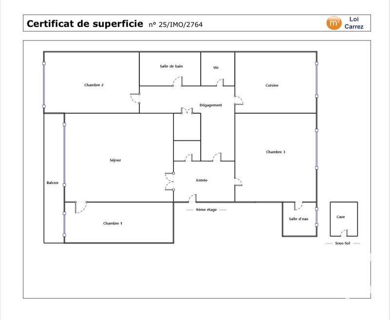 Appartement - 75 m² - 4 pièces