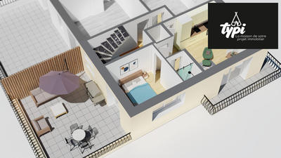 Appartement - 30 m² - 2 pièces