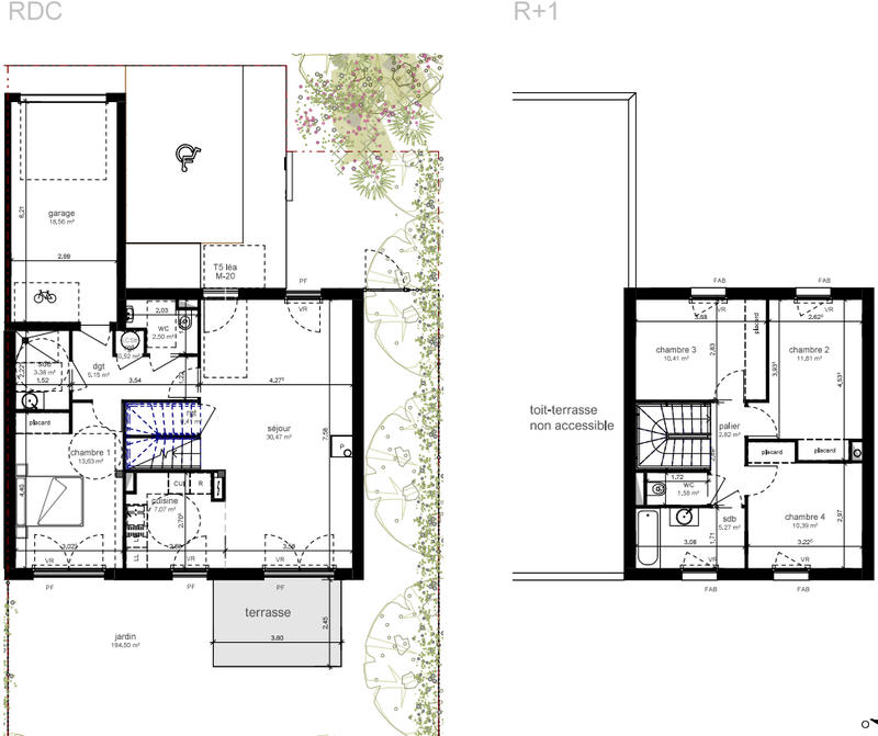 Maison - 105 m² - 5 pièces