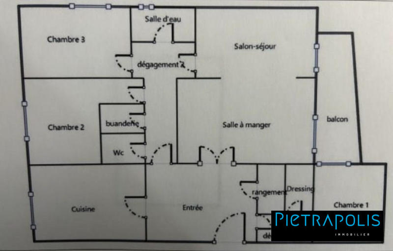 Appartement - 107 m² - 4 pièces