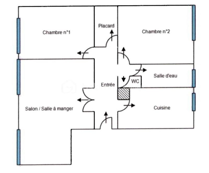 Appartement - 72 m² - 3 pièces