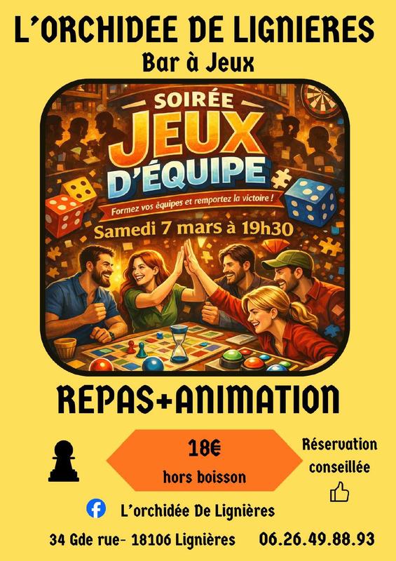 Soirée jeux d'équipe