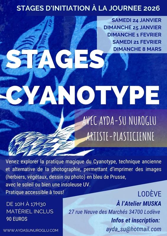 Stages d'Initiation au Cyanotype