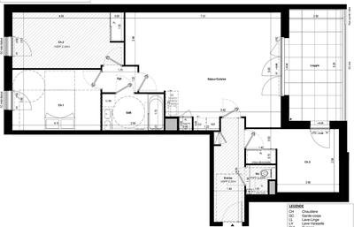 Appartement - 87 m² - 4 pièces