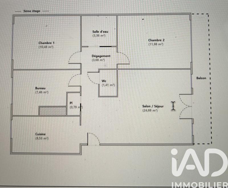 Appartement - 72 m² - 4 pièces