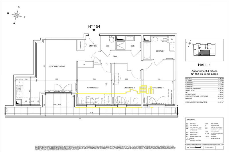 Appartement - 81 m² - 4 pièces