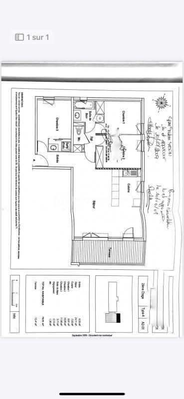 Appartement - 75 m² - 4 pièces