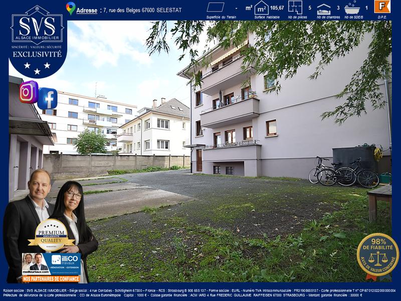 Appartement - 106 m² - 5 pièces