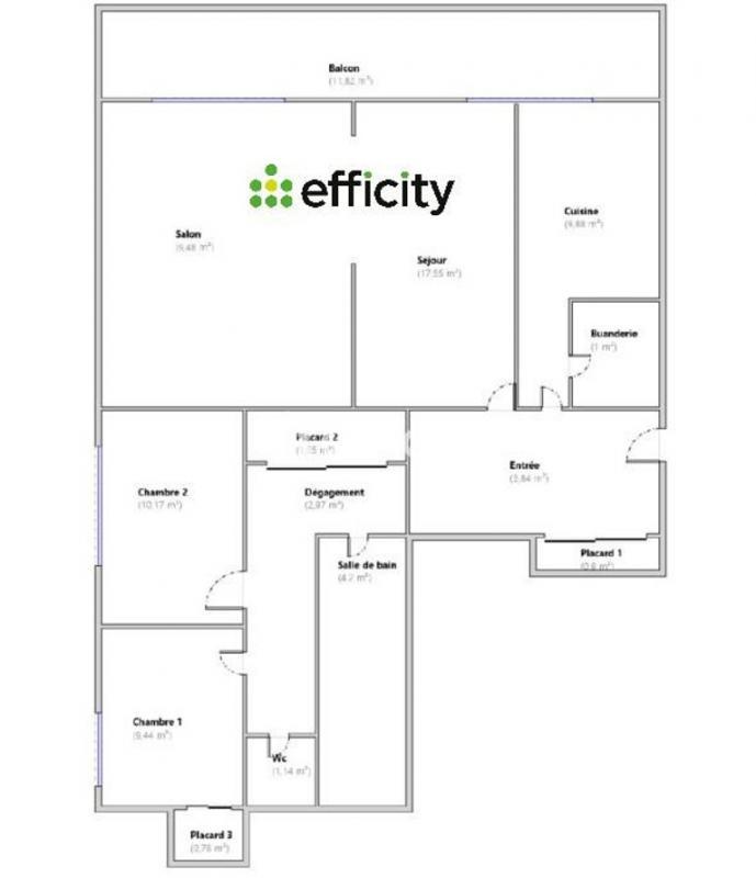 Appartement - 75 m² - 4 pièces