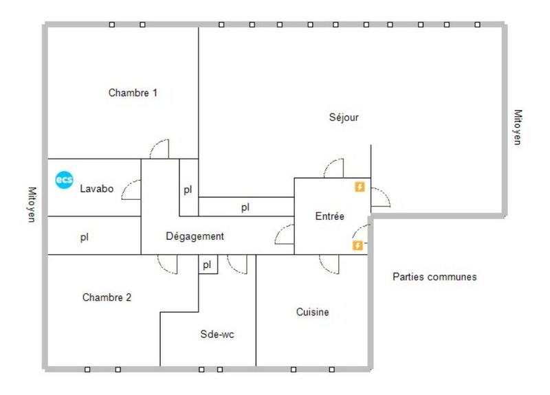 Appartement - 84 m² - 3 pièces