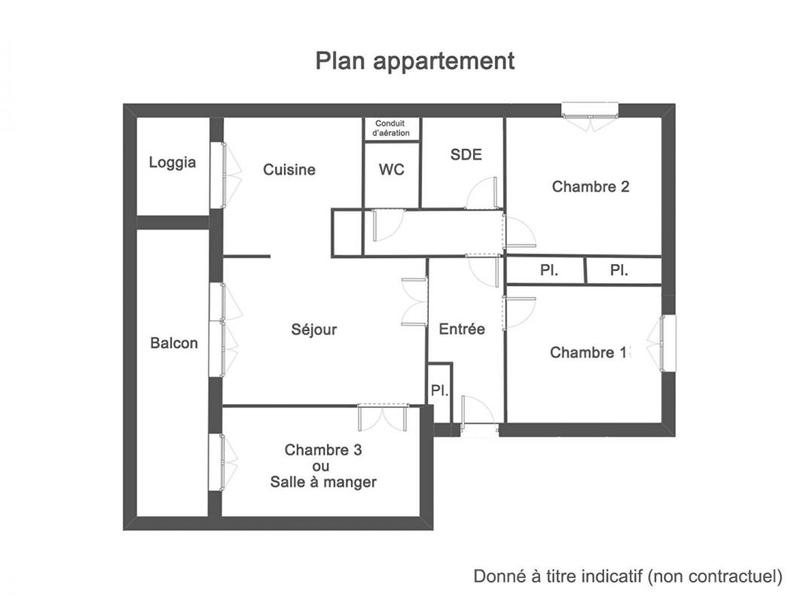 Appartement - 67 m² - 4 pièces