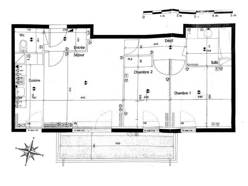 Appartement - 60 m² - 3 pièces