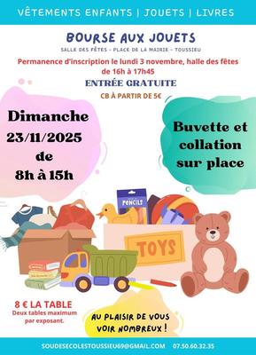 Bourse aux jouets - vêtements enfants - livres
