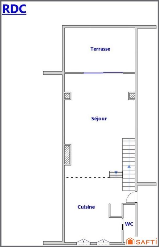 Duplex - 65 m² - 3 pièces