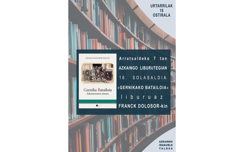 Présentation du livre "Gernikako Batailoia"