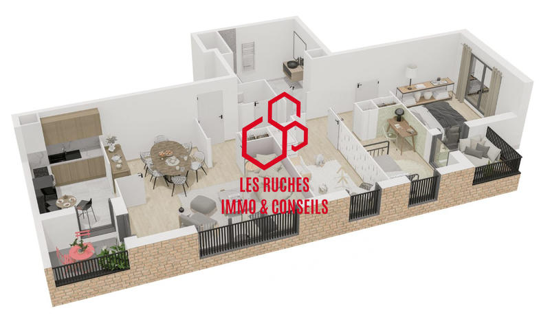 Appartement - 83 m² - 4 pièces