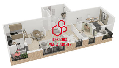 Appartement - 83 m² - 4 pièces