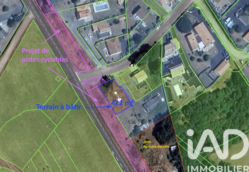 Terrain - 422 m²