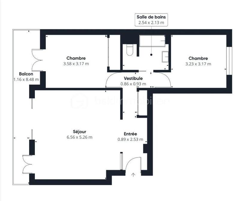 Appartement - 64 m² - 3 pièces