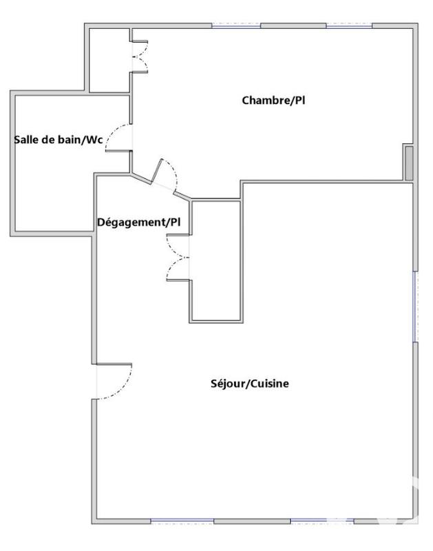 Appartement - 38 m² - 2 pièces