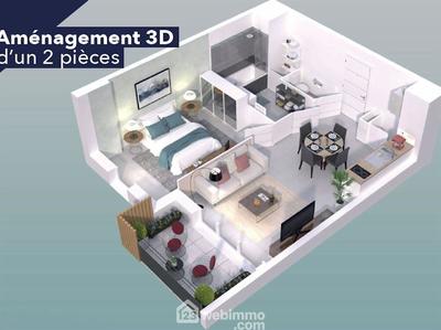 Appartement - 38 m² - 2 pièces