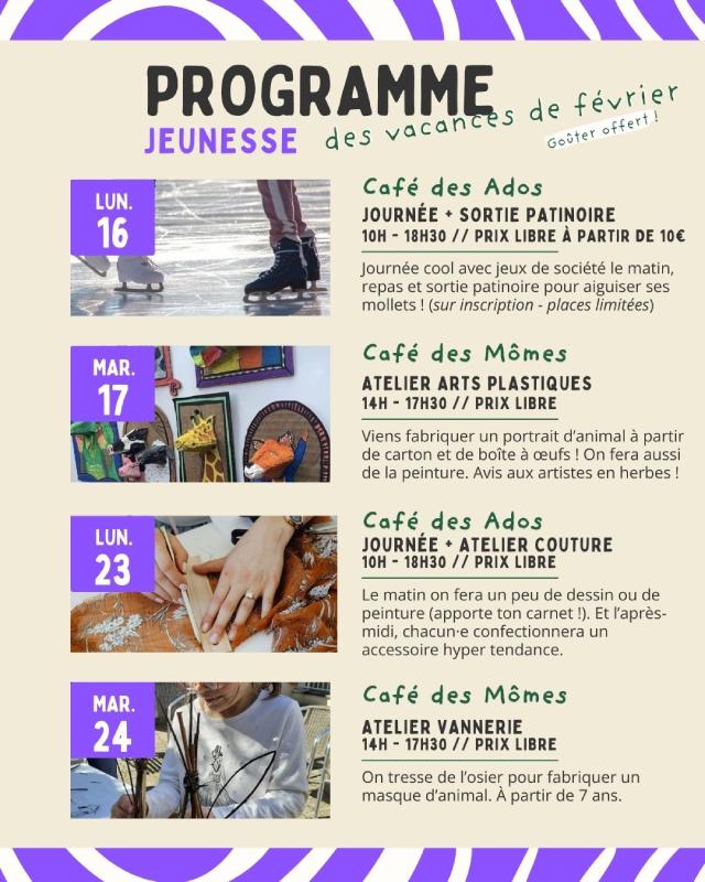 Programmation jeunesse à la Secousse