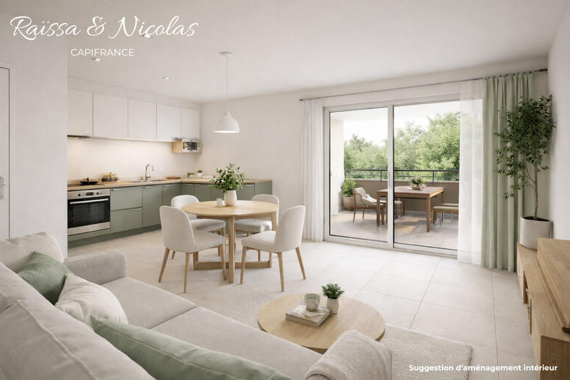 Appartement - 45 m² - 2 pièces