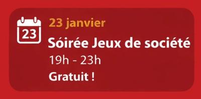 Soirée jeux de société à l'Asj