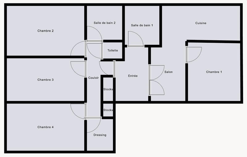 Chambre - 20 m² - 5 pièces