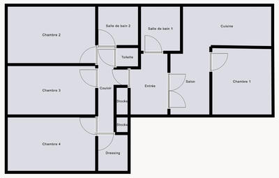 Chambre - 20 m² - 5 pièces