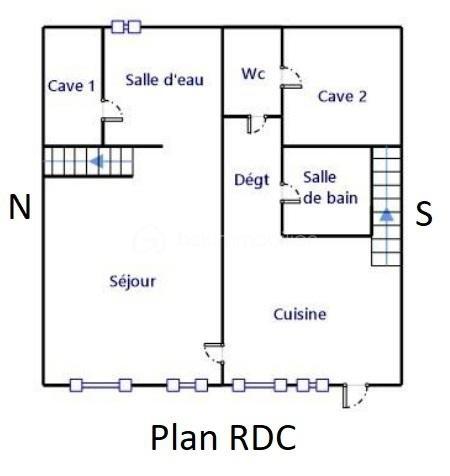Maison ancienne - 94 m² - 4 pièces