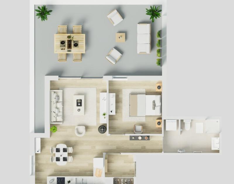 Appartement - 71 m² - 3 pièces