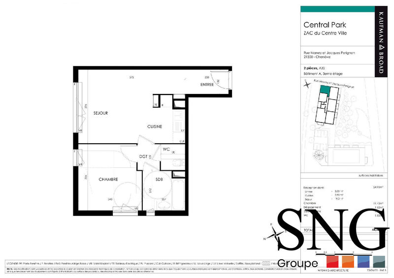 Appartement - 45 m² - 2 pièces