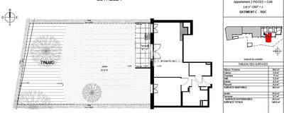 Appartement - 49 m² - 2 pièces