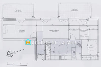Appartement - 62 m² - 3 pièces