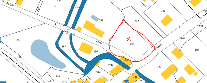 Terrain constructible - 1 313 m²