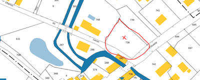 Terrain constructible - 1 313 m²