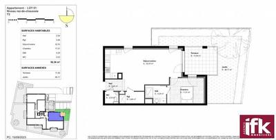 Appartement - 56 m² - 2 pièces